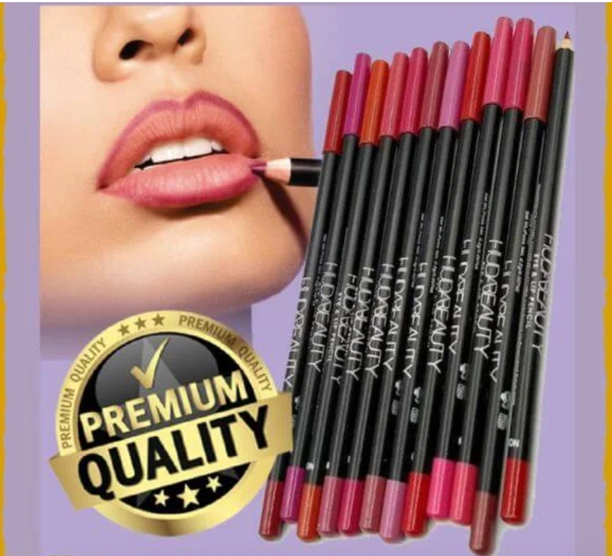 12-Piece Lip Pencil Sets Top Quality